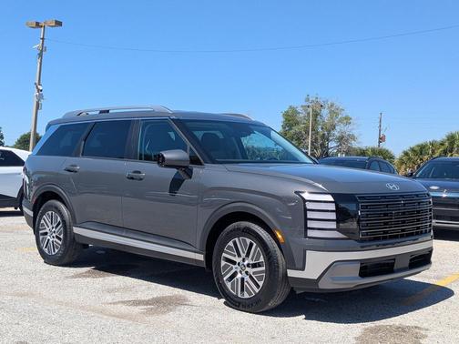 Ecotronic Gray Pearl 2026 Hyundai Palisade Hybrid Blue SEL 7P