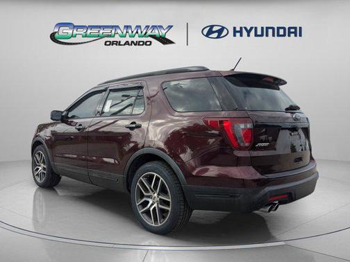 Burgundy 2018 Ford Explorer Sport
