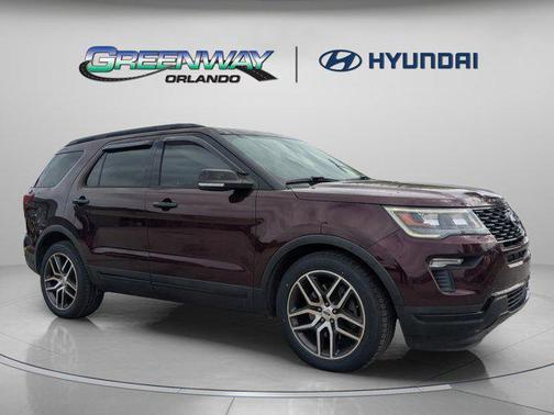 Burgundy 2018 Ford Explorer Sport