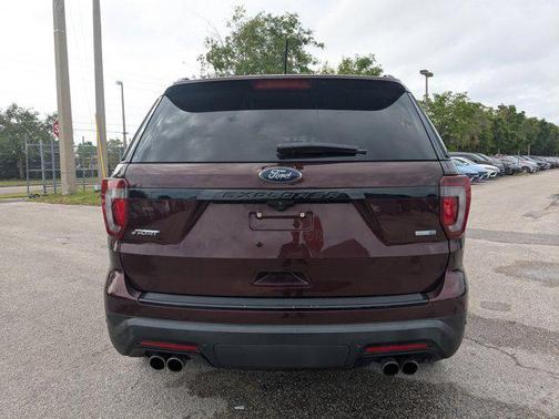 Burgundy 2018 Ford Explorer Sport