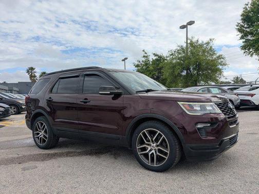 Burgundy 2018 Ford Explorer Sport