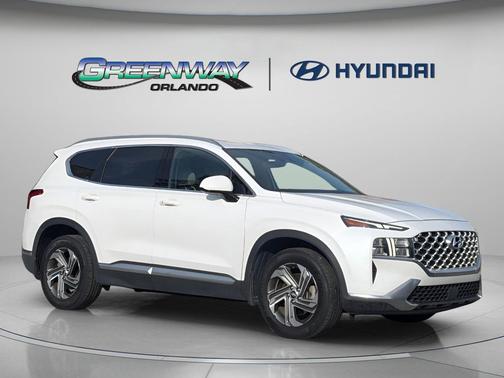 Quartz White 2021 Hyundai SANTA FE SEL 2.4