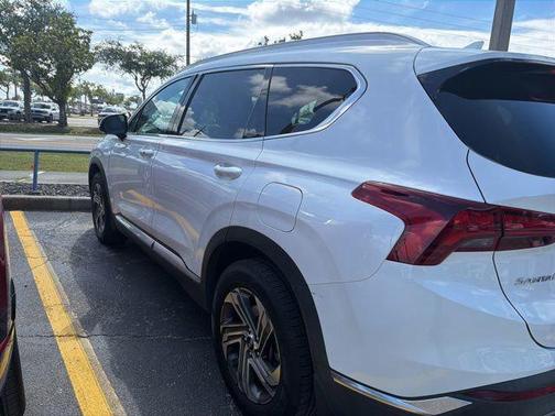 Quartz White 2021 Hyundai SANTA FE SEL 2.4