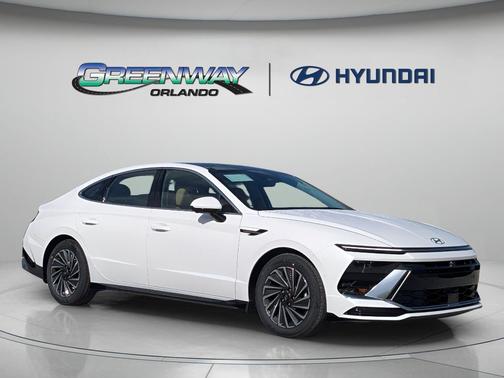 Serenity White 2026 Hyundai SONATA Hybrid Limited