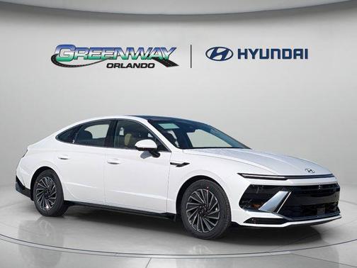 Serenity White 2026 Hyundai SONATA Hybrid Limited