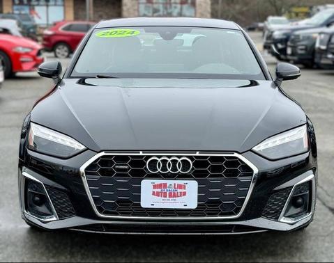 Black 2024 Audi A5 Sportback 45 S Line Premium Plus