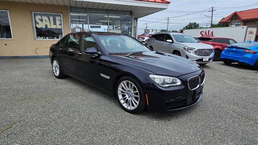 Blue 2015 BMW 750 Li xDrive