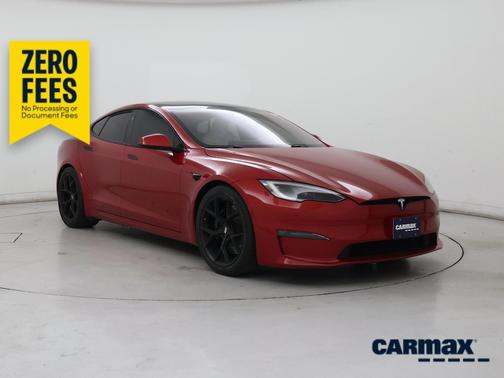 Red 2022 Tesla Model S Plaid
