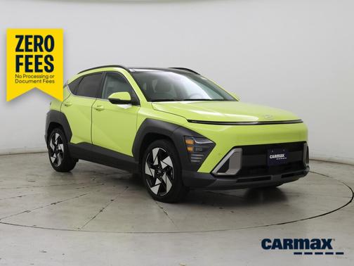 Yellow 2024 Hyundai KONA Limited