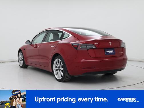 Red 2020 Tesla Model 3 Long Range