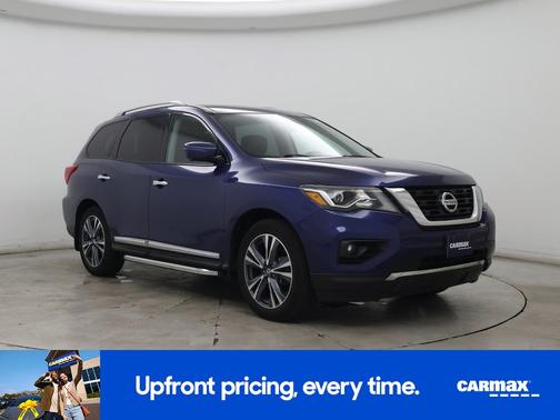 Blue 2019 Nissan Pathfinder Platinum