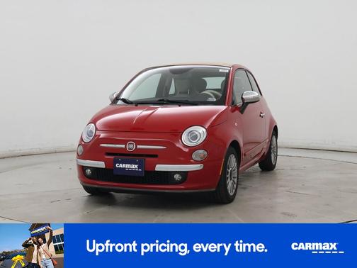Red 2015 FIAT 500 Lounge