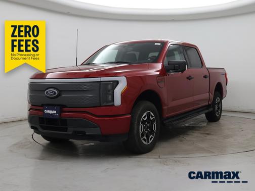 Red 2023 Ford F-150 Lightning XLT
