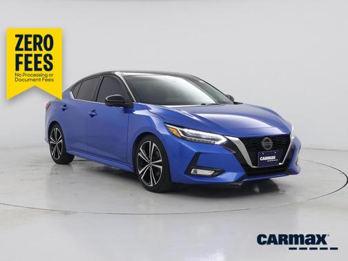 Blue 2021 Nissan Sentra SR