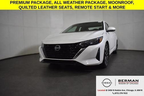 Aspen White Tricoat 2024 Nissan Sentra SV