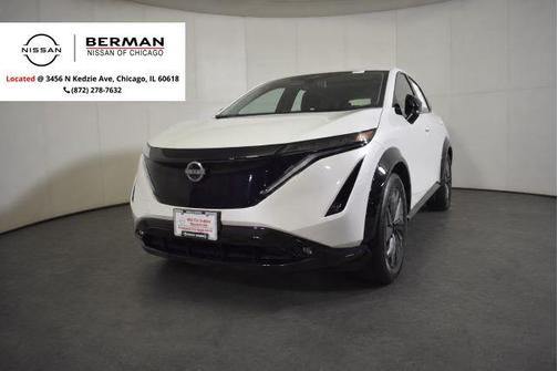 Everest White Pearl Tricoat 2024 Nissan ARIYA EVOLVE+