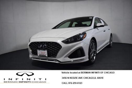 Quartz White Pearl 2019 Hyundai SONATA Limited 2.0T