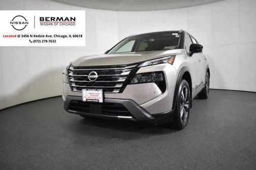 Champagne Silver Metallic/Super Black 2025 Nissan Rogue SL