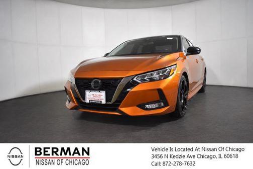 Monarch Orange/Super Black 2021 Nissan Sentra SR