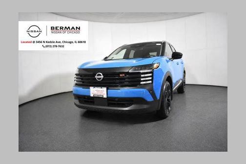 Arctic Ice Blue Metallic/Super Black 2026 Nissan Kicks SR