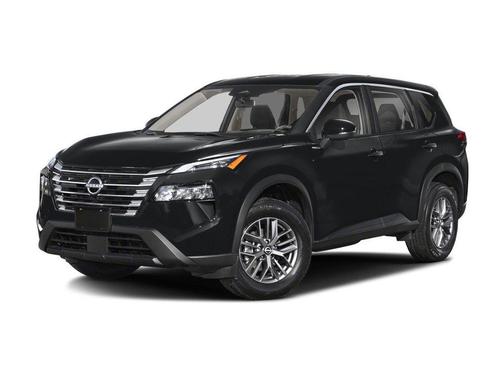 Everest White Pearl/Super Black 2026 Nissan Rogue Platinum