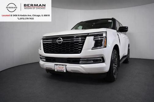 Aspen White Tricoat/Super Black 2026 Nissan Armada Platinum