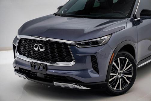 Moonbow Blue/Black Obsidian 2022 INFINITI QX60 AUTOGRAPH