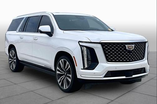 Crystal White Tricoat 2025 Cadillac Escalade ESV Premium Luxury
