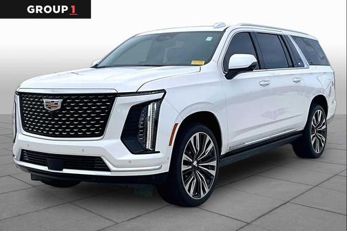 Crystal White Tricoat 2025 Cadillac Escalade ESV Premium Luxury