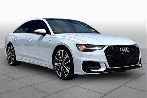 Glacier White Metallic 2025 Audi A6 55 Prestige