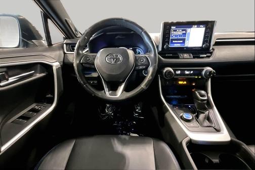 Blizzard Pearl/Midnight Black Metallic 2021 Toyota RAV4 Hybrid SE