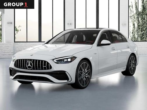Polar White 2026 Mercedes-Benz AMG C 43 4MATIC
