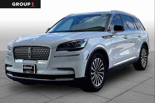 Pristine White Metallic Tri-Coat 2023 Lincoln Aviator Reserve