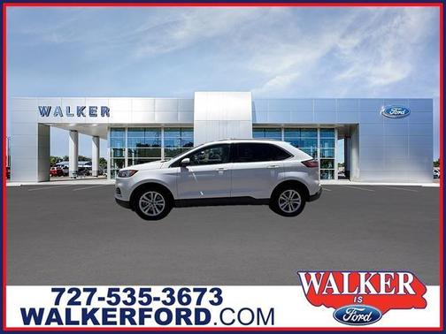 White Platinum 2019 Ford Edge SEL