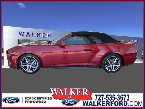 Rapid Red Metallic Tinted Clearcoat 2024 Ford Mustang EcoBoost Premium