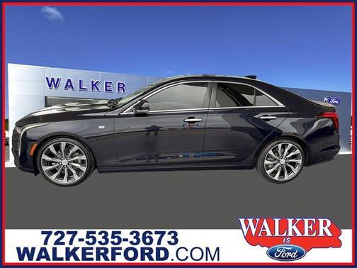 Dark Moon Metallic 2021 Cadillac CT4 Luxury