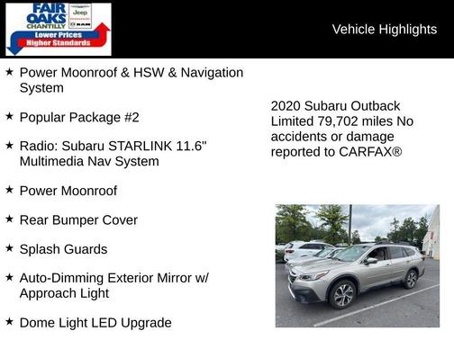 2020 Subaru Outback Limited