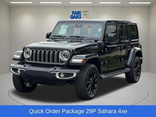 Black Clearcoat 2025 Jeep Wrangler 4xe Sahara
