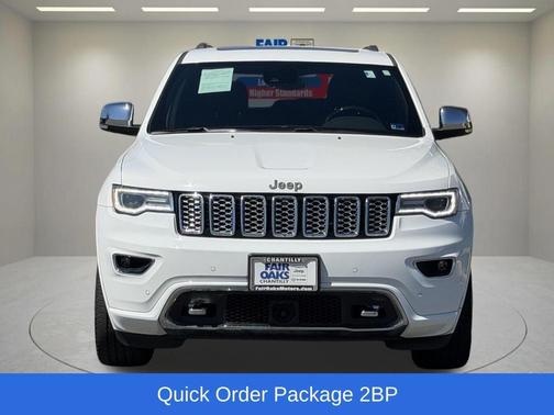 Bright White Clearcoat 2019 Jeep Grand Cherokee Overland