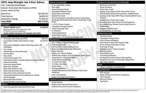 2025 Jeep Wrangler 4xe Sahara