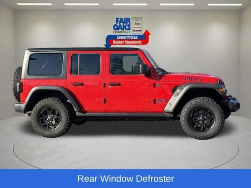 Firecracker Red Clearcoat 2025 Jeep Wrangler 4xe Sport