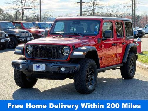 Firecracker Red Clearcoat 2025 Jeep Wrangler 4xe Sport