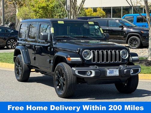 Black Clearcoat 2025 Jeep Wrangler 4xe Sahara