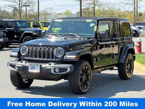 Black Clearcoat 2025 Jeep Wrangler 4xe Sahara