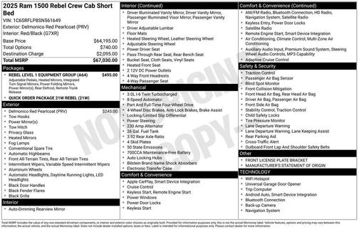 Delmonico Red Pearlcoat 2025 RAM 1500 Rebel