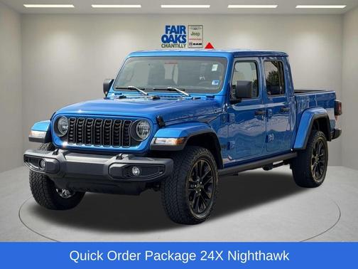 Hydro Blue Pearlcoat 2024 Jeep Gladiator Nighthawk
