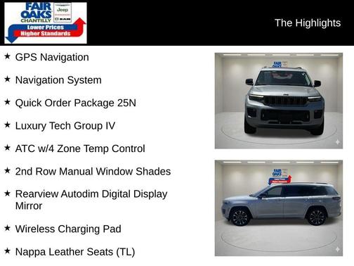 Silver Zynith 2021 Jeep Grand Cherokee L Overland