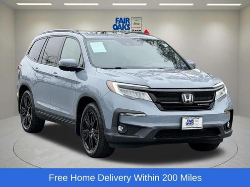 Sonic Gray Pearl 2022 Honda Pilot Black Edition