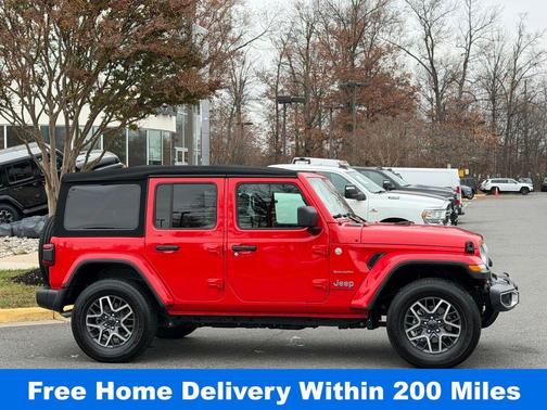 Firecracker Red Clearcoat 2024 Jeep Wrangler Sahara