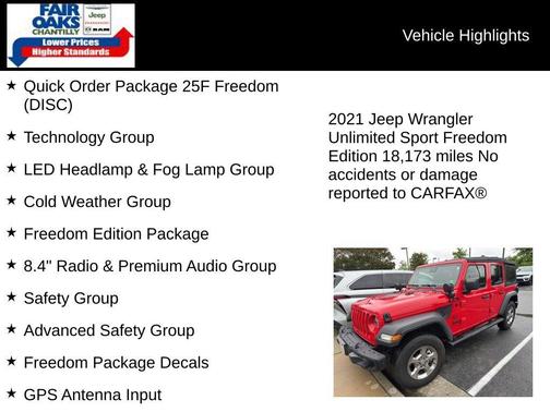 2021 Jeep Wrangler Unlimited Sport